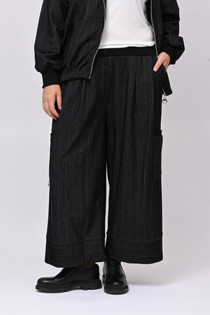 Completo spigato zip - Nero