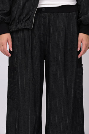 Completo spigato zip - Nero