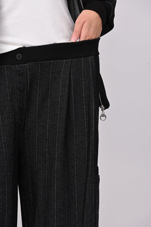 Completo spigato zip - Nero