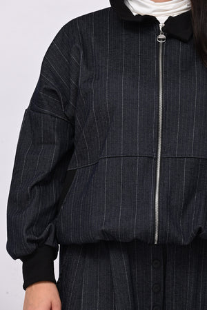 Completo spigato zip - Blu