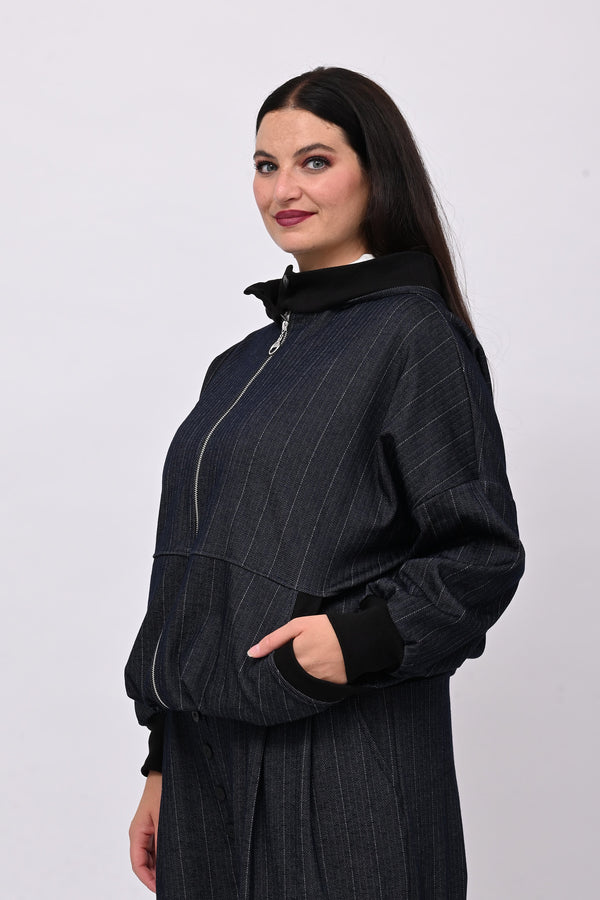 Completo spigato zip - Blu