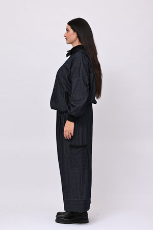 Completo spigato zip - Blu
