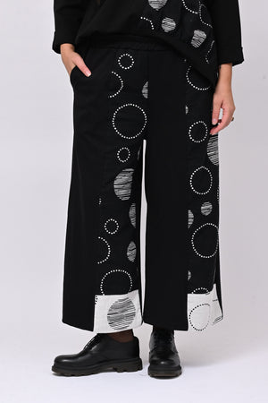 Gaucho inserti bolle - Nero