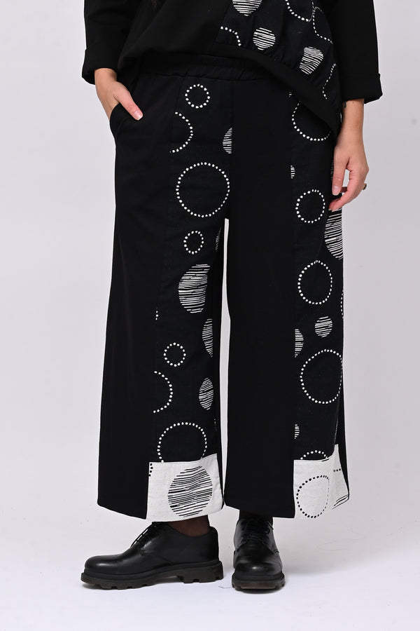 Gaucho inserti bolle - Nero