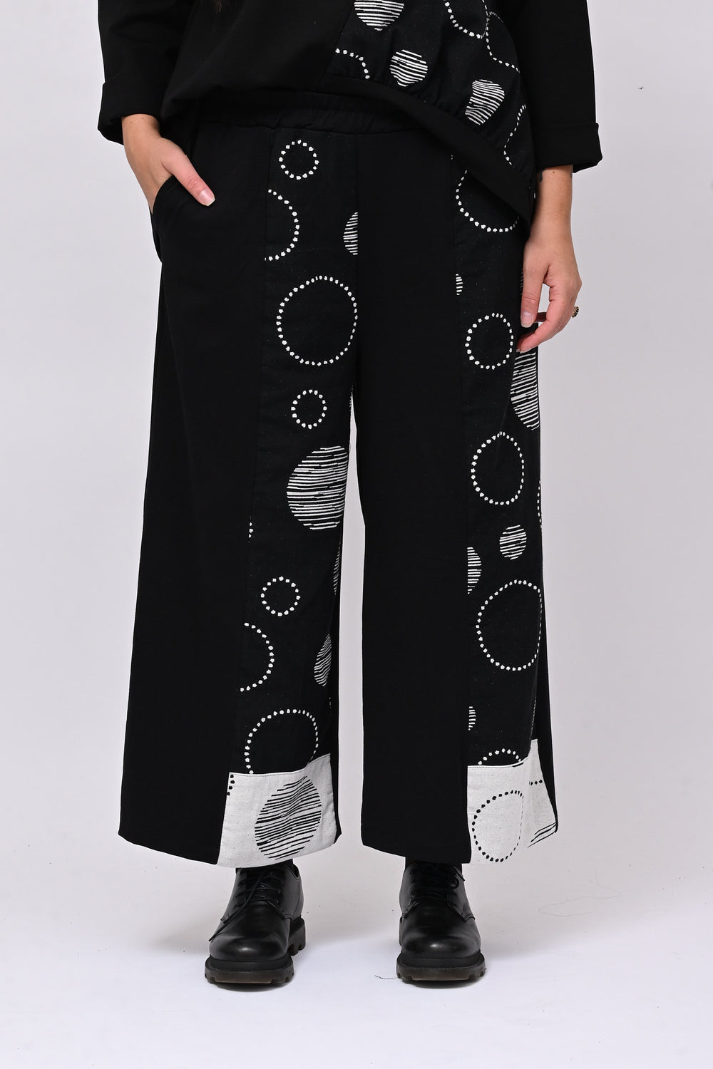 Gaucho inserti bolle - Nero