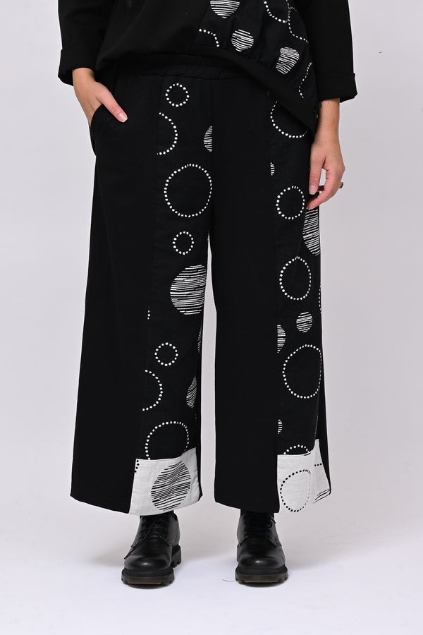 Gaucho inserti bolle - Nero