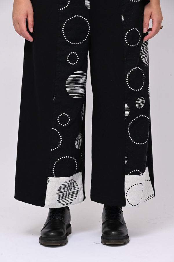 Gaucho inserti bolle - Nero