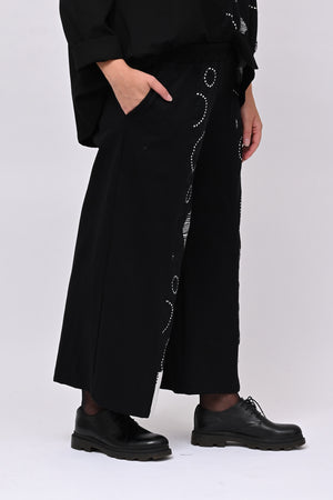 Gaucho inserti bolle - Nero