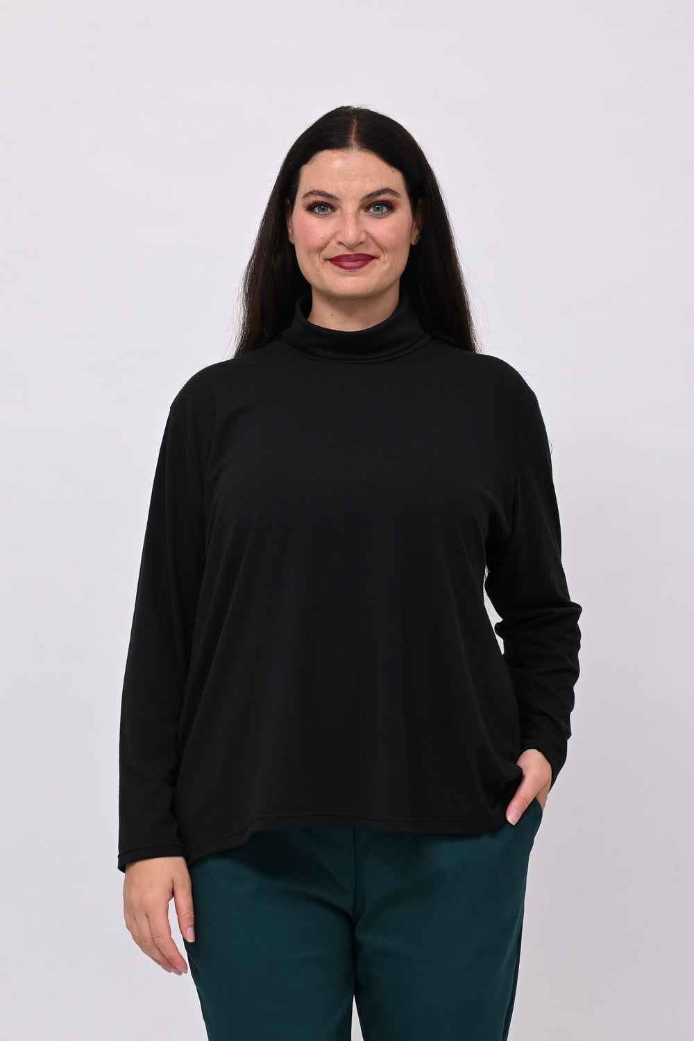 Lupetto viscosa - Nero