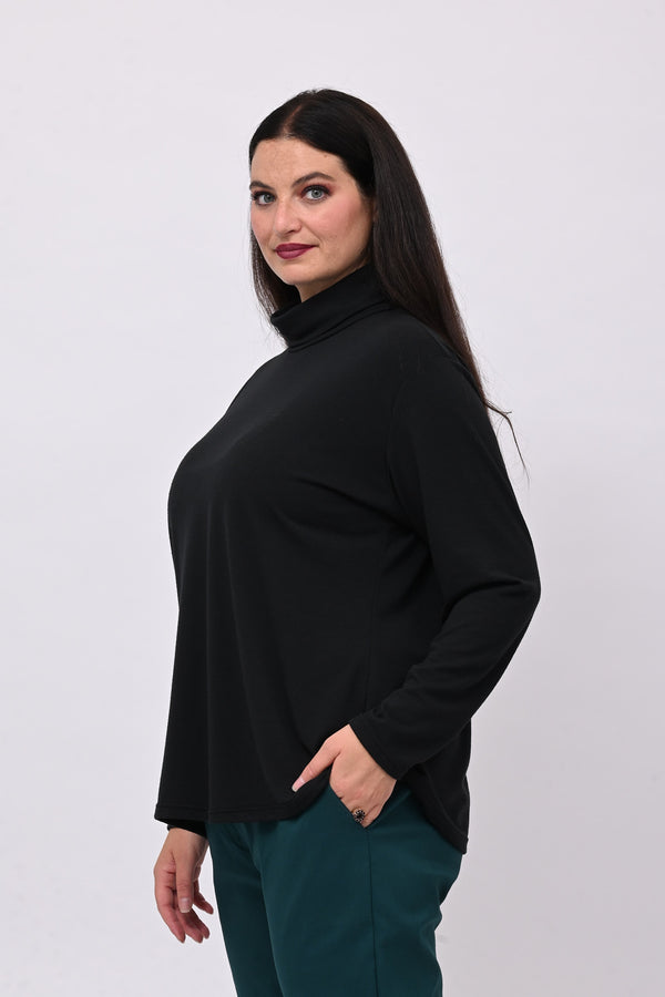 Lupetto viscosa - Nero