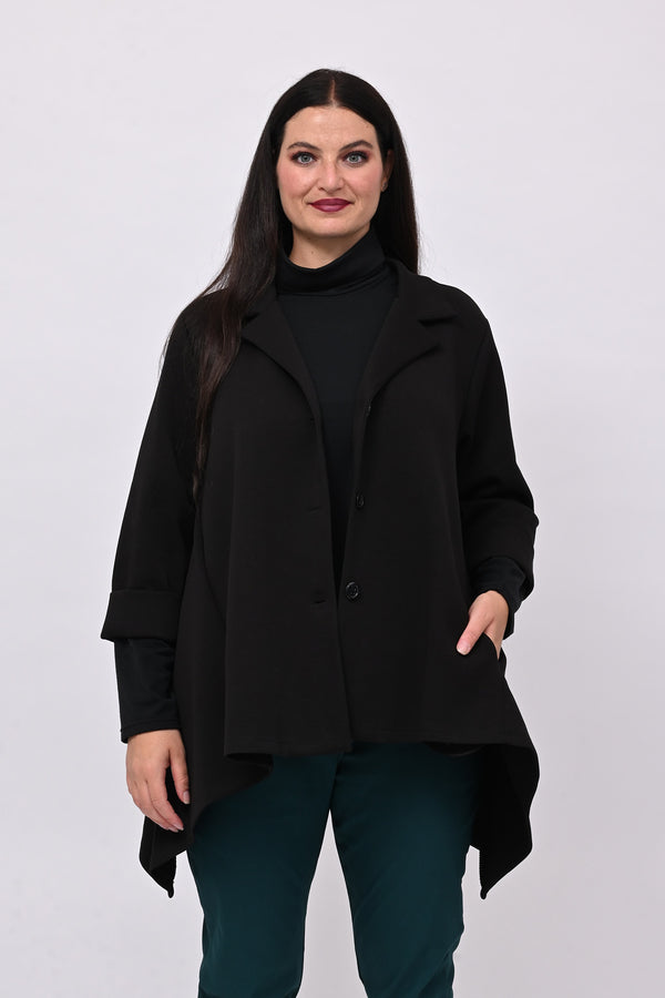 Giacca neoprene punte - Nero
