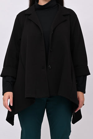 Giacca neoprene punte - Nero