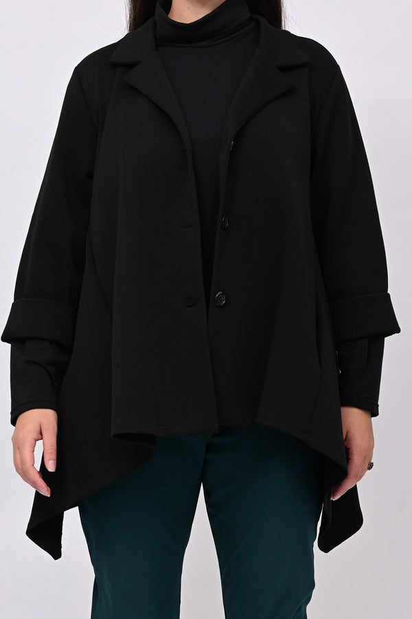 Giacca neoprene punte - Nero