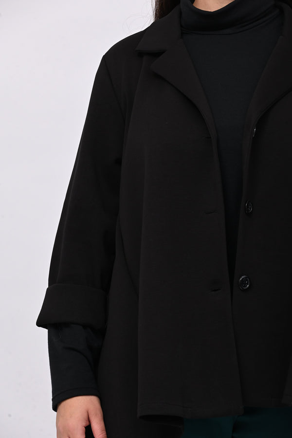 Giacca neoprene punte - Nero