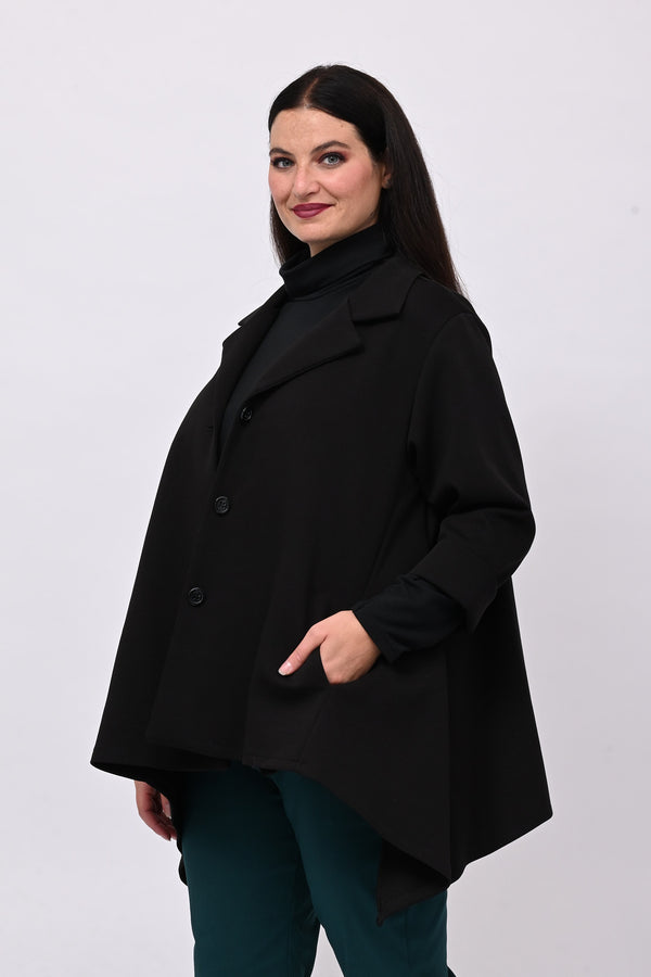 Giacca neoprene punte - Nero