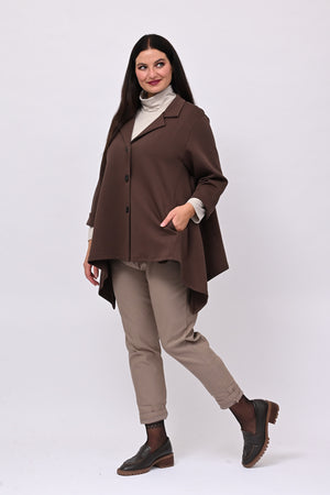 Giacca neoprene punte - Moro