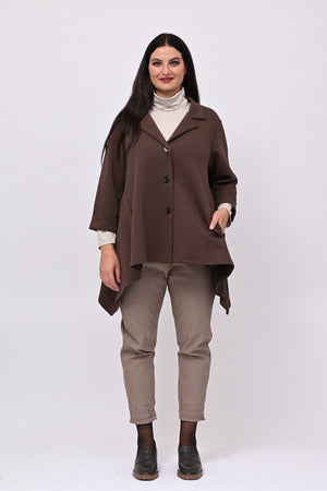 Giacca neoprene punte - Moro