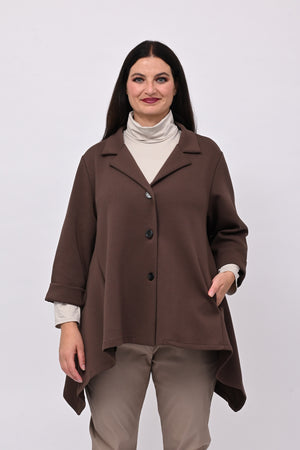 Giacca neoprene punte - Moro