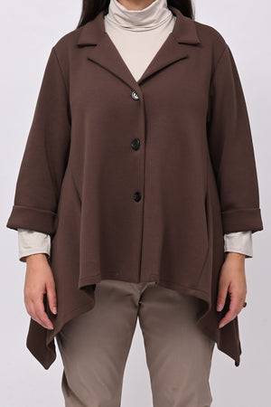 Giacca neoprene punte - Moro