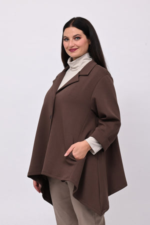 Giacca neoprene punte - Moro