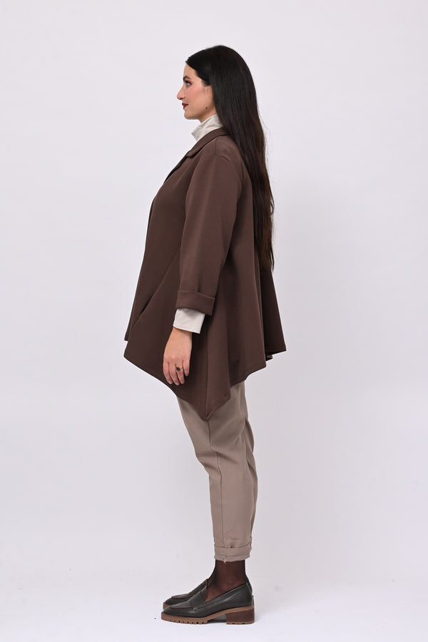 Giacca neoprene punte - Moro