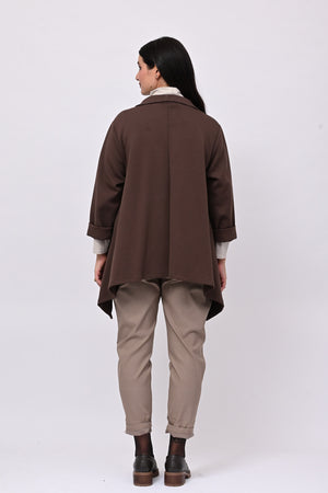 Giacca neoprene punte - Moro