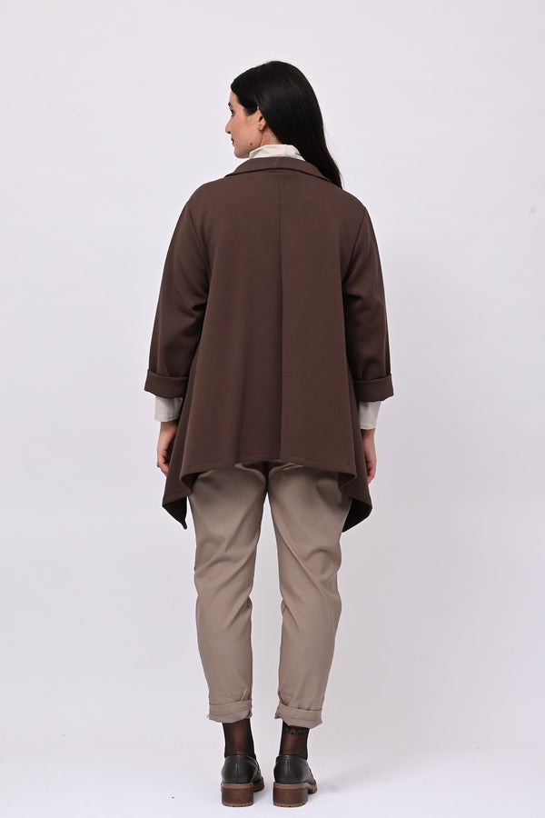 Giacca neoprene punte - Moro