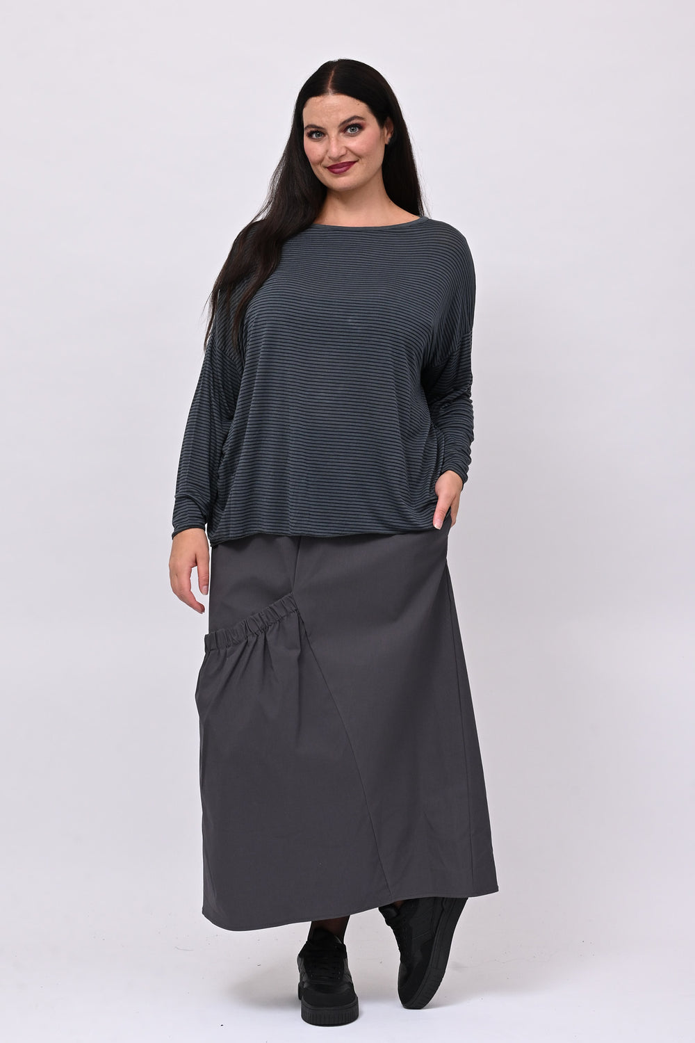 Maglia scatoletta righe - JEANS
