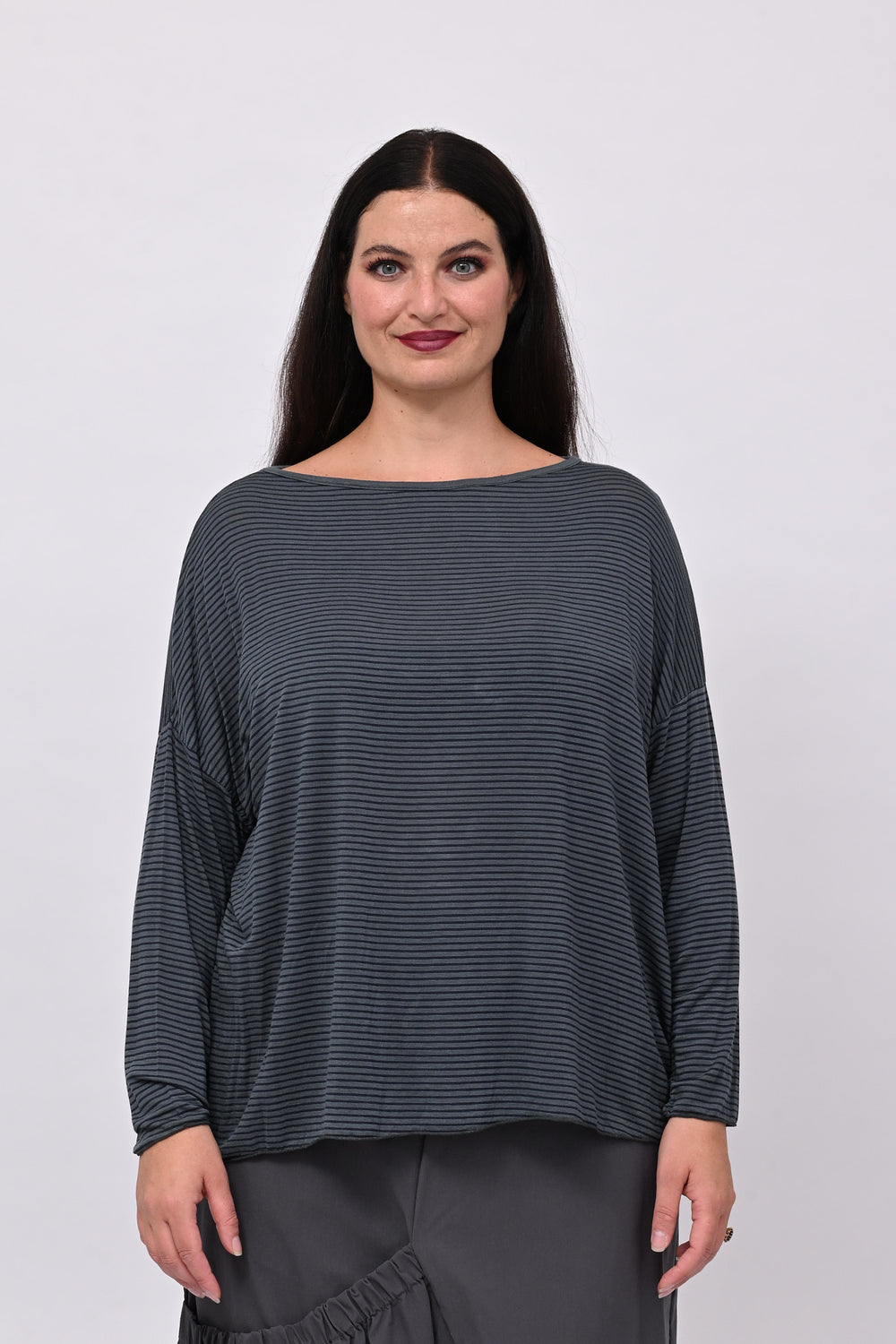 Maglia scatoletta righe - JEANS