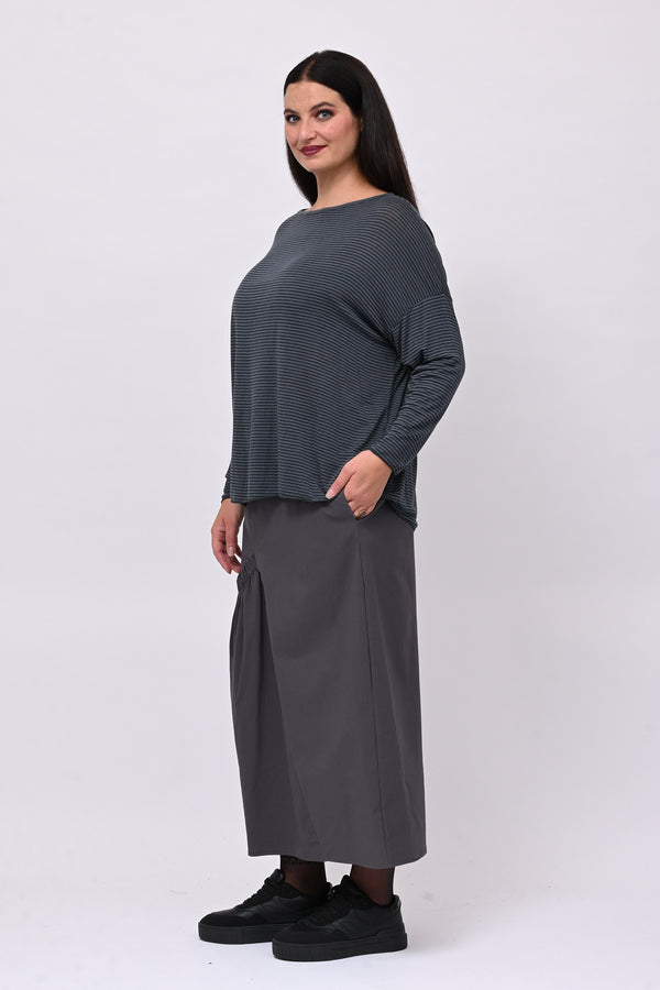 Maglia scatoletta righe - JEANS
