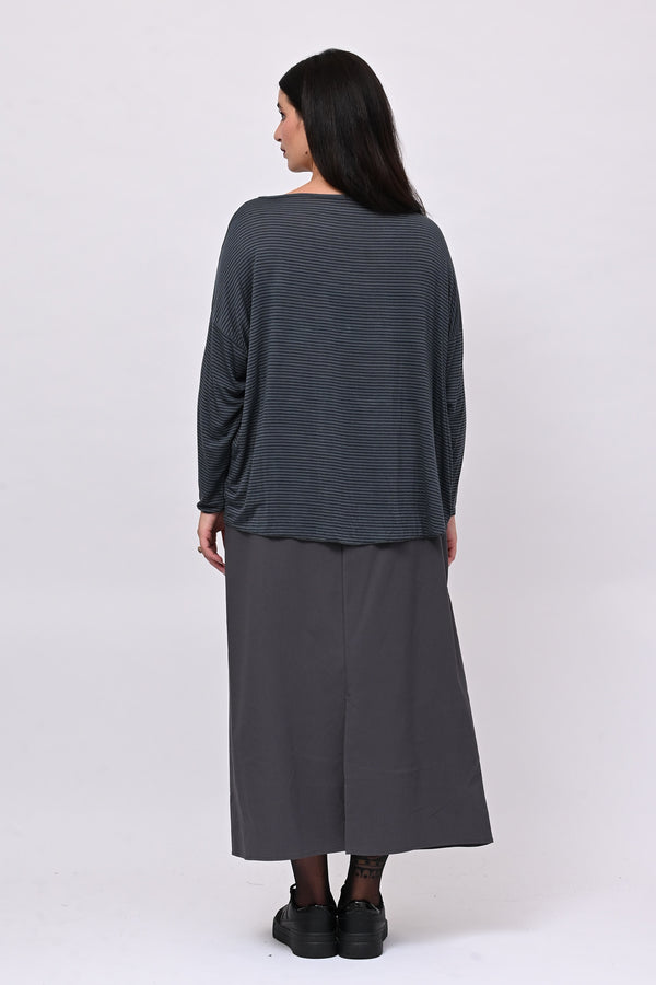 Maglia scatoletta righe - JEANS