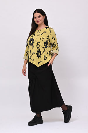 Maglia punta fiori - Lime