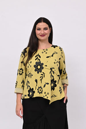 Maglia punta fiori - Lime