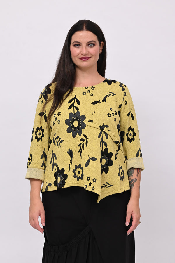 Maglia punta fiori - Lime