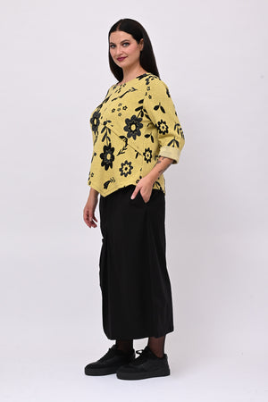 Maglia punta fiori - Lime