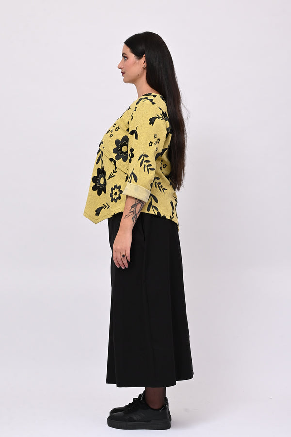 Maglia punta fiori - Lime