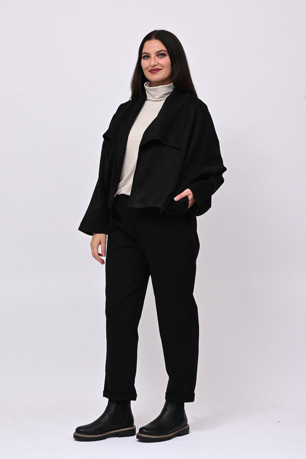 Bomber dainetto arricciato - Nero