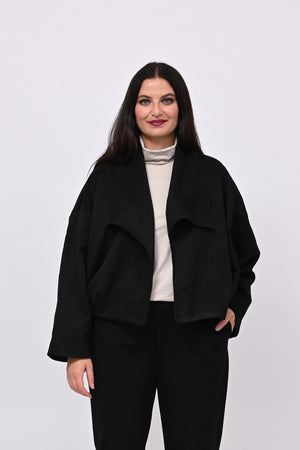 Bomber dainetto arricciato - Nero