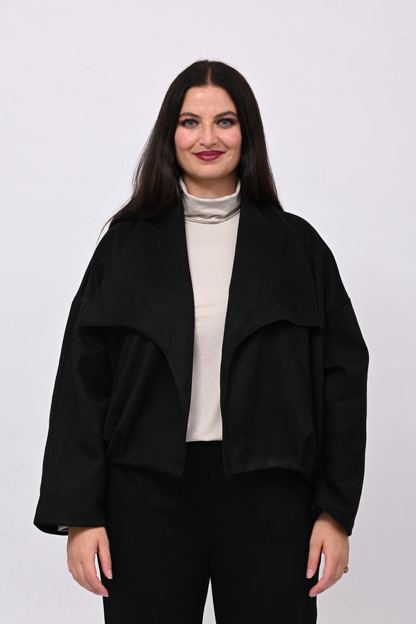 Bomber dainetto arricciato - Nero