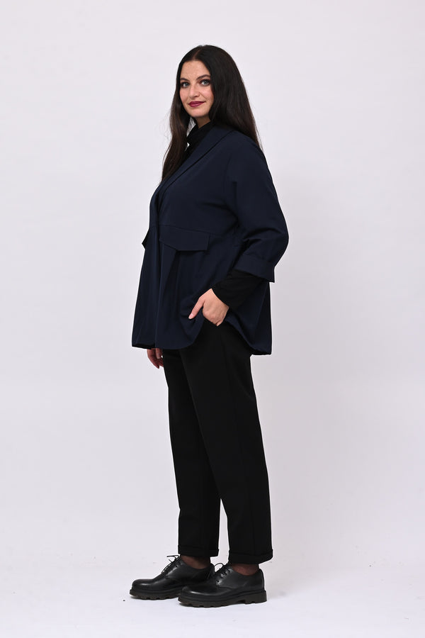 Giacca gabardine pinces - Blu