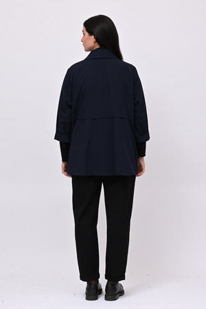 Giacca gabardine pinces - Blu