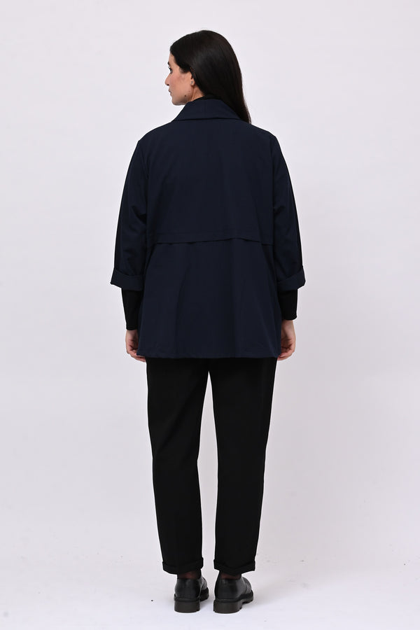 Giacca gabardine pinces - Blu