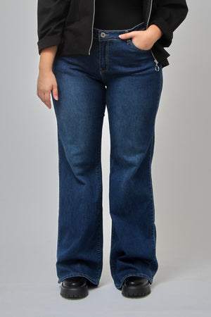 Jeans zampa - Blu