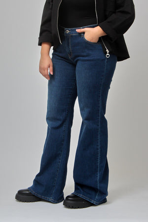 Jeans zampa - Blu