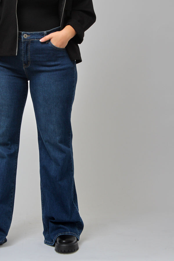 Jeans zampa - Blu