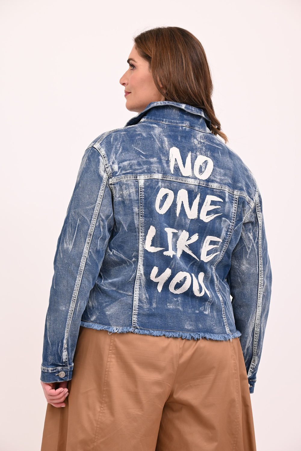 Coated Denim Jacket - Blue