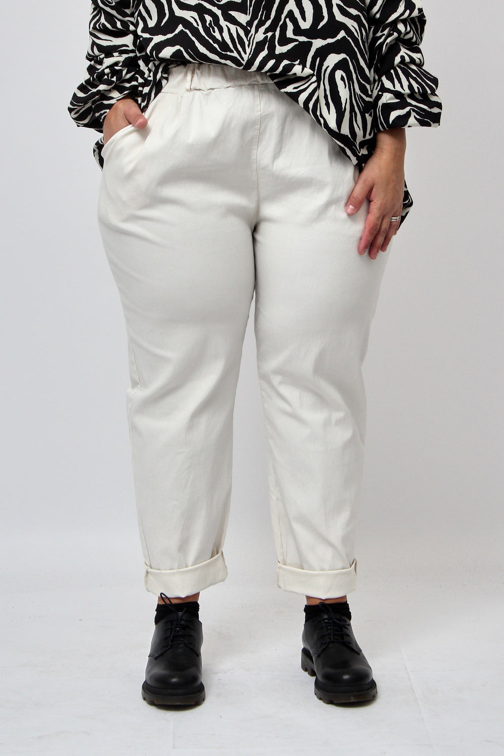 Pantalone bengalina over - Burro