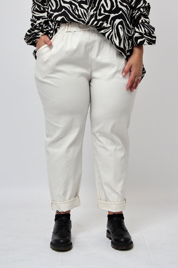 Pantalone bengalina over - Burro