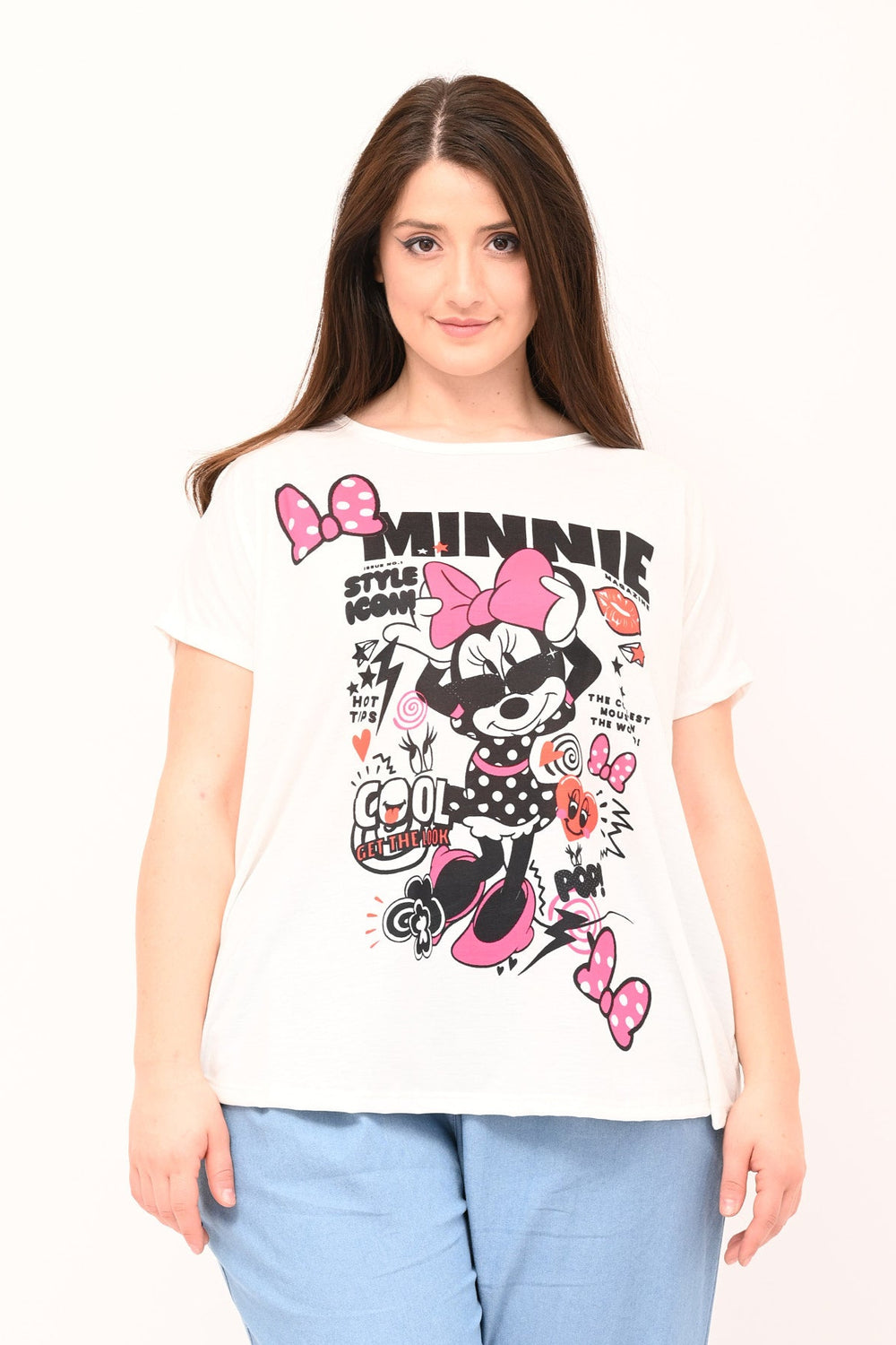 Minnie Hearts T-Shirt - WHITE