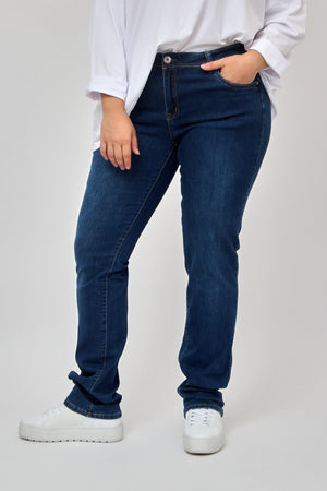 Straight Leg Jeans - Blue
